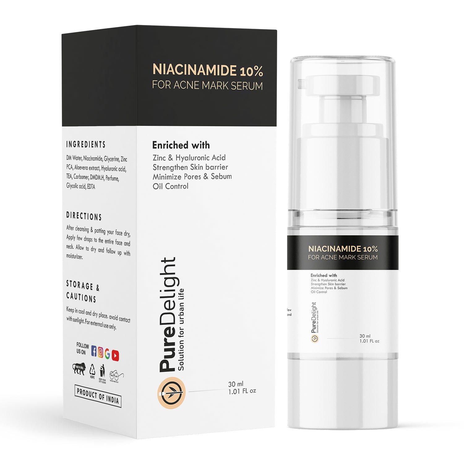 PureDelight 10% Niacinamide Face Serum