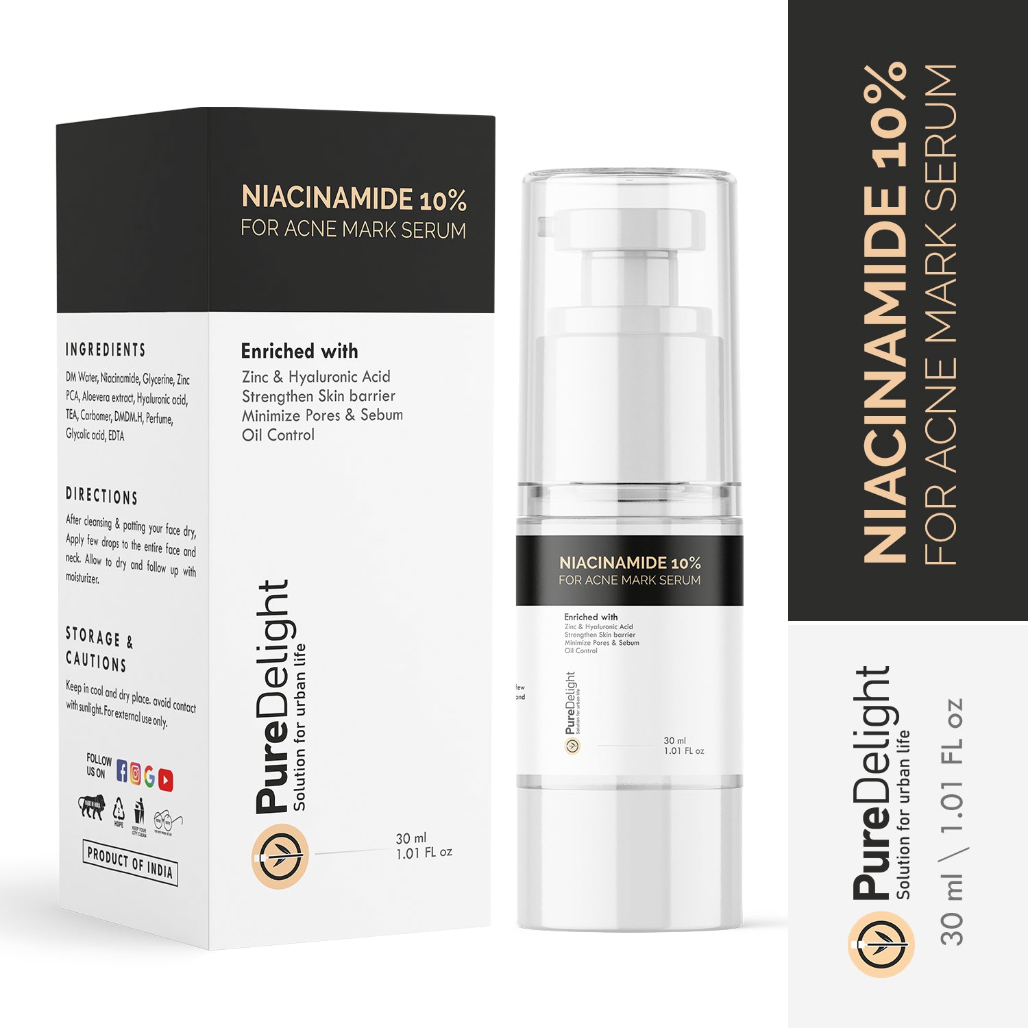 PureDelight 10% Niacinamide Face Serum